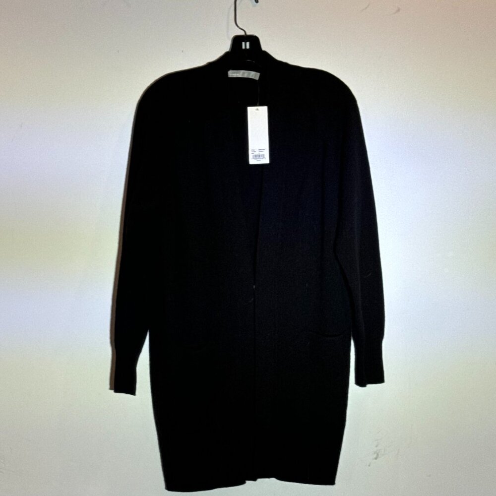 Black VINCE Cashmere Long Cardigan Sweater.  NEW WITH TAGS.